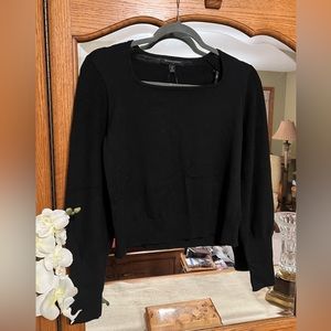 Banana Republic Square-Neck Volume-Sleeve Sweater. Size Petite Medium